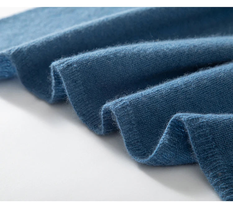 High-Quality Pure Cashmere Knitted Scarf