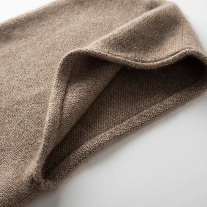 New Pure Cashmere Knitted Scarf And Hat