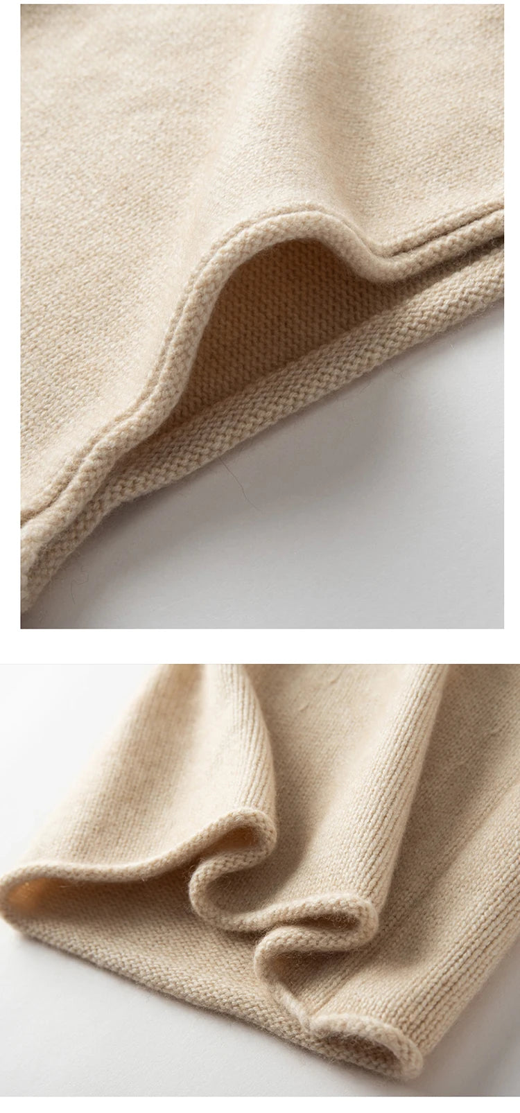 New Pure Cashmere Knitted Scarf And Hat