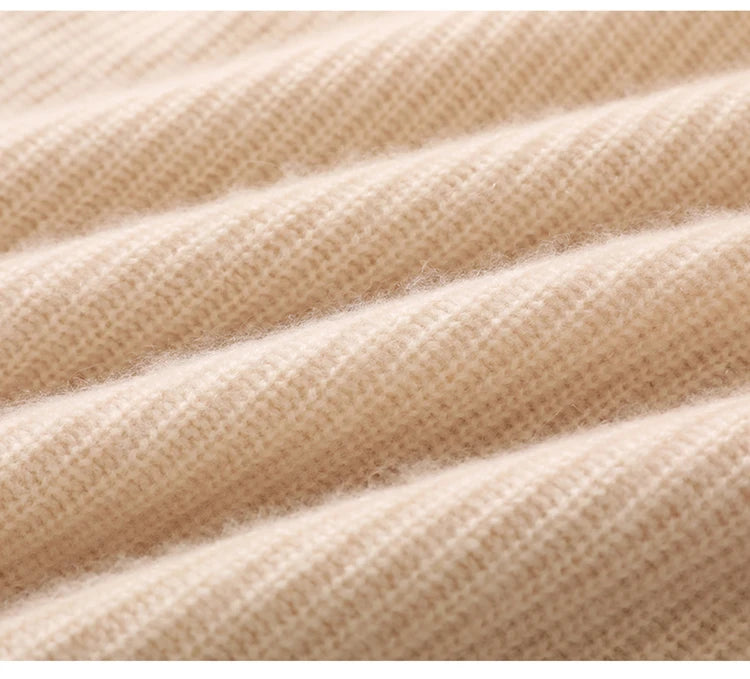 Cashmere Turtleneck Knitted Shawl Scarf